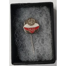 ST GEORGE LEAGUES CLUB DRAGON . 50TH ANNIVERSARY PIN . MADE BY ANGUS & COOTES